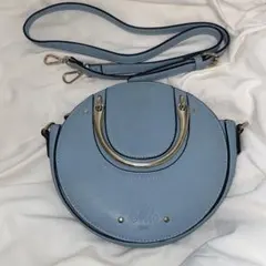 Mio FIRANO フィラノ 2way ラウンドハンドバッグ ブルー