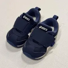 【asics アシックス】スクスク　ベビースニーカー　紺色 14cm