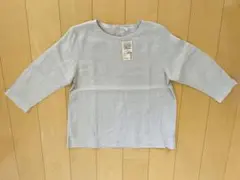 無印良品　七分袖ブラウス　オーガニックリネン　ベージュ　（タグ付き　未使用！）L