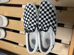 Vans チェッカー　スリッポン