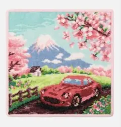 【新品未使用】FEILERハンカチ 桜と富士山