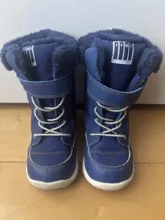 IFME ネイビー ファー付き子ども用ブーツ