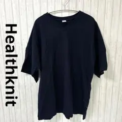 Healthknit ヘルスニット　Tシャツ　ネイビー　M ユニセックスのサムネイル