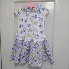 センスオブワンダー　花柄 半袖ワンピース 90cm