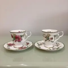 ロイヤルアーデン カップ&ソーサー 3セット ローズ 葡萄 薔薇 金縁 