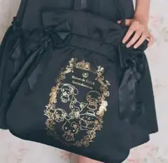 メゾンドフルール サンリオキャラクターズ　ダブルリボントート ブラック