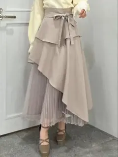 dazzlin アシメティアードプリーツスカート Sサイズ