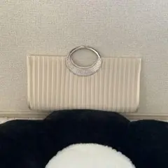 プリーツデザイン クラッチバッグ