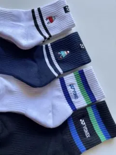 新品 YONEX ヨネックス　刺繍口ゴ　スポーツ　ソックス　4点 23-25cm