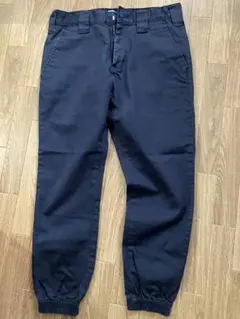 LAST Dickies ネイビー カジュアルパンツ　裾ゴムのサムネイル