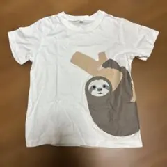 無印良品　ナマケモノ　デザイン　プリント　Tシャツ 110㎝のサムネイル