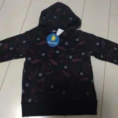 【新品 タグ付き】ポケモンフード付き トレーナー ブラック サイズ110