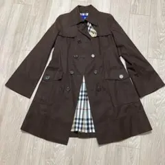 バーバリーブルーレーベルトレンチコート♪裏地バーバリーチェックで可愛いです♪