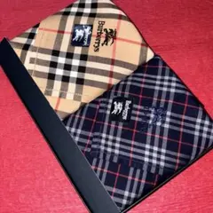 バーバリー大判ハンカチ　ヴィンテージ　希少王道ノバチェック✖️デディーベア　新品 バーバリー大判ハンカチヴィンテージ希少王道ノバチェック