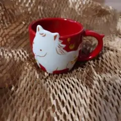 新品未使用 starbucks ニューイヤーマグ うま 89ml