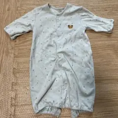 くま刺繍 長袖ツーウェイ・ドレスオール 50~60cm