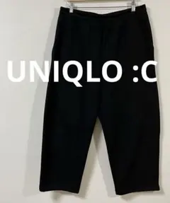ユニクロシー　UNIQLO :C　スウェットワイドパンツ　XLサイズ　ブラック