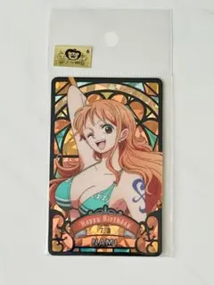 ワンピース ステンドグラス風 ホログラムプレート ナミ - メルカリ