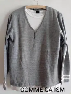 COMME CA ISM ニット セーター グレー M