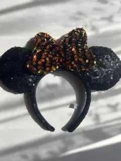 ミニーマウス風スパンコールカチューシャ