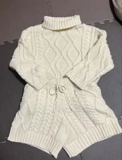 【最終値下げ】アイボリー ニット セットアップ