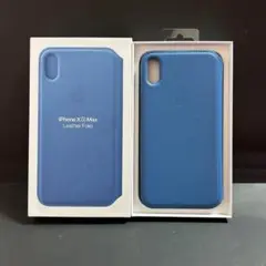 iPhoneXS MAX用アップル社純正 手帳型ケース レザーフォリオ