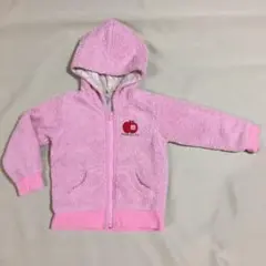 ミキハウス ホットビスケッツ ボアパーカー 100 ピンク アウター ジャンパー
