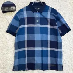新品 ブラックレーベルクレストブリッジ チェック梨地 半袖ポロシャツ