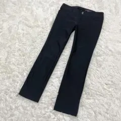 【美品】la.f...✨ラ・エフ ストレッチパンツ 黒 2S 裾ジップ スリット