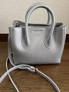 D.KELLY 2way ショルダーバッグ シルバー