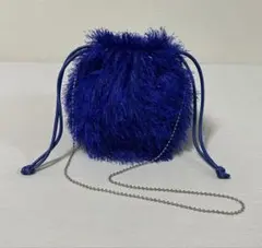 CIAOPANIC ボールチェーン付きフリンジ巾着BAG