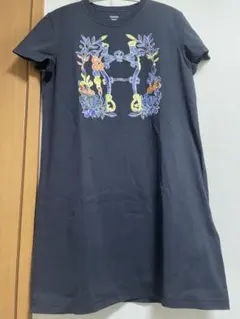 HERMES エルメス　Tシャツワンピース　カルトゥッシュ　40 ネイビーのサムネイル