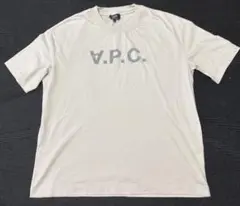 A.P.C. ロゴ Tシャツ オーバーサイズ ベージュ Lのサムネイル