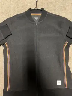 【Paul Smith】ポールスミスフルジップ ニットブラック マルチストライプ
