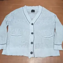 UNITED TOKYO メッシュカーディガン グレー