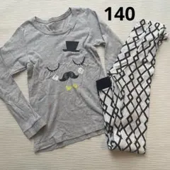 女の子　パジャマ　長そで　140
