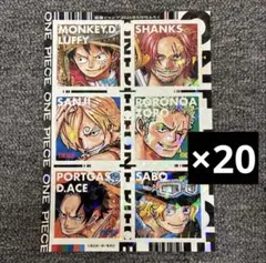 最強ジャンプ　5月号　付録　ワンピース　ホロステッカー　20セット