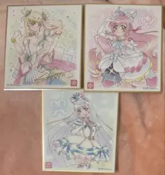 プリキュア色紙 ART7 キュアズキューン キュアニャミー キュアプリズム