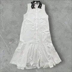 ZARA ノースリーブ シャツワンピース M