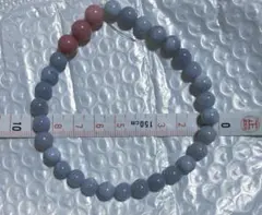 ピンク 翡翠　天然石 アクアマリン ブレスレット 8mm 原石 ブルー 青