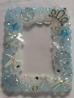 ホイップデコ トレカケース ハンドメイド ブルー