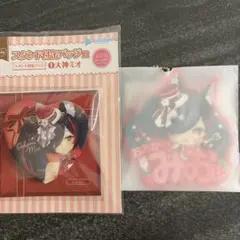 ホロライブ 大神ミオ スタンド付缶バッジ ラバーキーホルダー