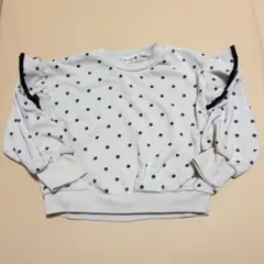 ブランシェス branshesドット柄 フリル付き トレーナー 110のサムネイル
