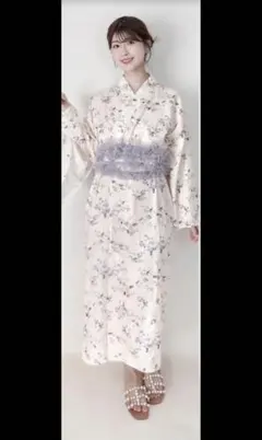 花柄浴衣・帯セット　しまむら　門脇伶奈さんコラボ　キャミワンピ　セットアップ