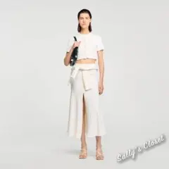 ❤️25冬新作 新品 ♡ Sandro 白ニットワンピース♡ 640 | Mercari