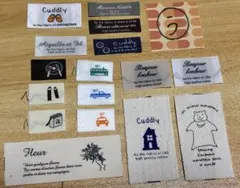 Cuddly 高品質コットン ラベルセット