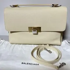 美品】ドルガバ トートバッグ ロック金具 オールレザー アイボリー 