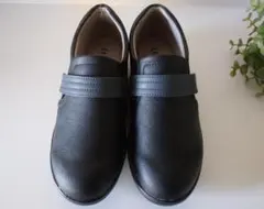 ★Pansy レディースシューズ 22.0EEE★ブラック★