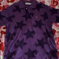 APE ポロシャツ Ｌ　紫のサムネイル