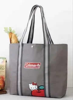 インレッド12月号付録Coleman×HELLO KITTY 大容量トートバッグ